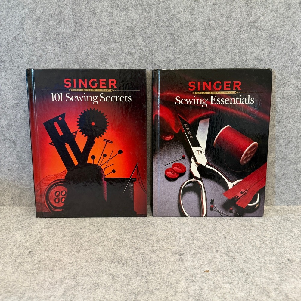 2x Singer Sewing Reference Library - Sewing Essentials, 101 Sewing Secrets